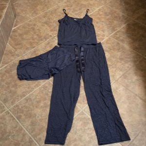 Gap Body 3 piece pajama set.